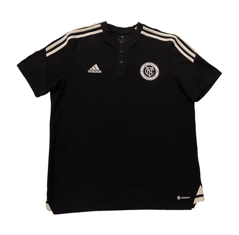 Adidas 2021 New York City FC Aeroready MLS Soccer Jersey Black Men’s Size Large Cover