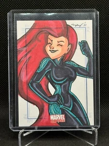 2011 Marvel Universe SketchaFEX Sketch Card - Mary Bellamy - Medusa 1/1 - Picture 1 of 2