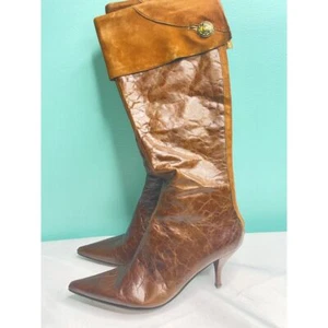 Vintage Lederreitstiefel mit einzigartiger Verzierung - Bild 1 von 6
