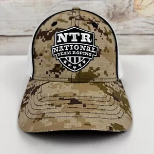Sombrero de cuerda del equipo nacional NTR diseño geométrico con correa ajustable trasera blanca - Imagen 1 de 7