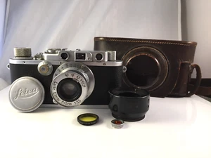 Leica Leitz III converted to IIIf Camera f=5cm 1:3.5, Valoo Hood, filters,251593 - Picture 1 of 22