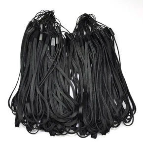 100 Pcs Black wrist Strap Lanyard for Cell Phone Mp3 DC Black