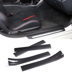 Real Carbon Fiber Door Sill Bar Trim Protector For Toyot-a GR86/ Subaru BRZ 2022 - Picture 1 of 12