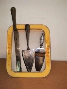 Juego de pasteles de cubiertos de 3 piezas con marco de fotos - Elegante regalo para ocasiones especiales - Imagen 1 de 3