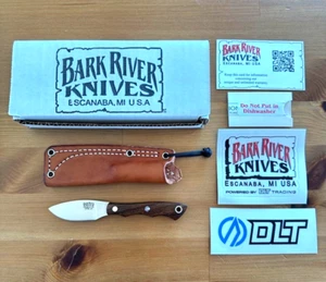 Bark River Knives Desert Ironwood Black Liners CPM 3V w/Box e349 - Picture 1 of 10