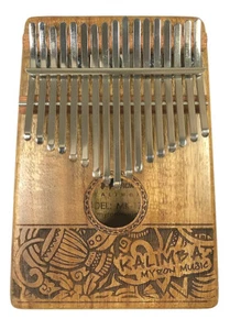 17 teclas Myron Sólido AU Koa Kalimba MBIRA Pulgar Piano djembe patrón MK-17KG - Imagen 1 de 4