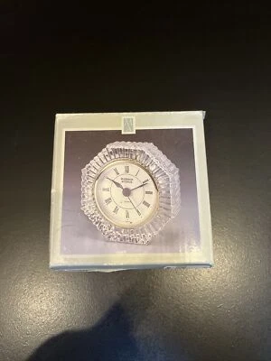 Vintage Madison Avenue Not Tested Crystal Sunburst Desk Clock NIB Style:54 - Image 1 of 4