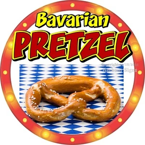 Calcomanía Pretzel bávara concesión pastelería camión de comida pegatina c2 (elige el tamaño) - Imagen 1 de 3