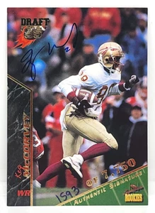 KEZ McCORVEY /7750 AUTO ~ 1995 SIGNATURE ROOKIES / DRAFT '95 AUTHENTIC #51 ~ FSU - Picture 1 of 2