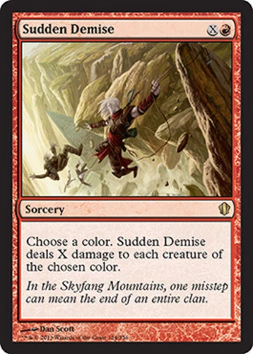 Sudden Demise ~ Lightly Played Commander 2013 MTG Magic UltimateMTG Red Card - Image 1 of 1