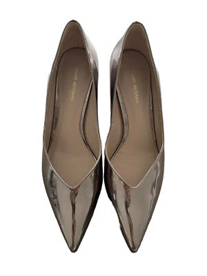 Stuart Weitzman металлический низкий блок насос, размер 10 - Изображение 1 из 4