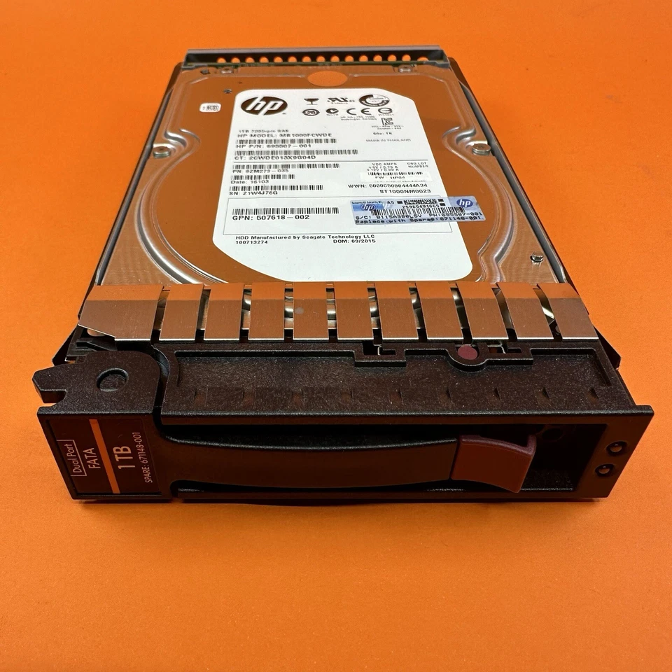HP 671148-001 1TB FATA 7200 RPM SAS HDD Hard Drive P/N 695507-001 - Image 1 of 4
