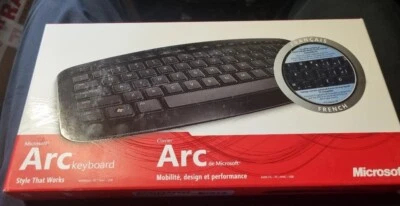 Microsoft Arc Wireless Keyboard Model J5d-00004 FRENCH Keyboard. BRAND NEW - Image 1 of 4