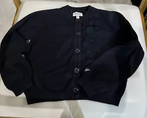 ARMANI JUNIOR-Strickjacke - dunkelblau - Mädchen Größe 5A 112 cm MADE IN ITALY Nieten - Bild 1 von 10