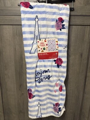 Новый Netflix Эмили в Париже мягкий плюшевый 50 «x 70» розы плед ярлык и вешалка - Изображение 1 из 4