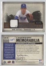 2008 SP Legendary Cuts Legendary Memorabilia Copper /75 Don Sutton #LM-DS HOF