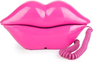 Lip Phone Cute Corded Lip Telephones Novelty Sexy Mouth Wired Phone Cartoon Shap - Zdjęcie 1 z 12