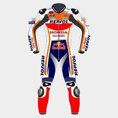 Repsol Honda Motorbike Racing Leather Motorcycle Suit - Image 1 of 3