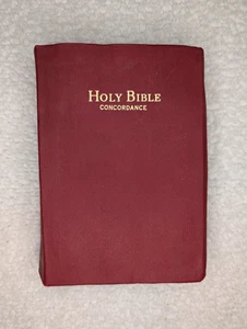 Holy Bible Concordance Red Letter Edition King James Version Vintage Soft Cover - Picture 1 of 10