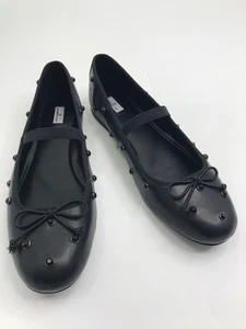 Bandolino Prity Tachonado Adornado Mary Jane Ballet Plano Negro 11M Nuevo Sin Caja - Imagen 1 de 7