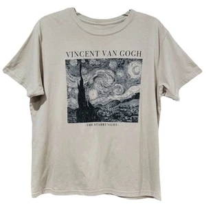 Vincent Van Gogh The Starry Night Graphic Short Sleeve Tee Juniors Mighty Fine - Picture 1 of 4