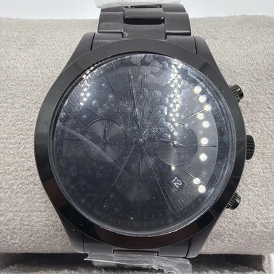 Michael Kors MK8919 Slim Runway Mens Black Stainless Chrono Watch (Z4-A7) - Image 1 of 4