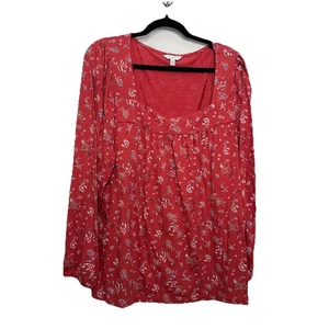 Blusa Camiseta Blusa LUCKY BRAND XXL Mezcla Modal Tejida Elástica Hippie Boho Campesina - Imagen 1 de 8