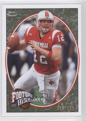 2008 Upper Deck Football Heroes Green /350 Brian Brohm #114 Rookie RC - Image 1 of 2