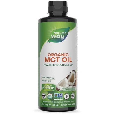Nature's Way 100% Potency Organic MCT Oil, 16 fl oz - Image 1 of 4
