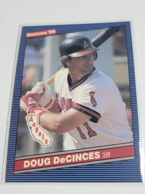DOUG DECINCES 1986 Donruss #57.  ANGELS - Image 1 of 2