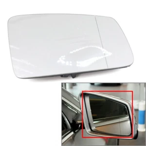 Espejo retrovisor de cristal para Mercedes Benz C E S GLK CLS Clase W204 W212 Blanco - Imagen 1 de 6