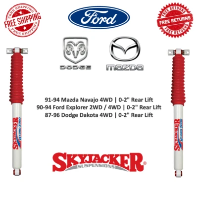 Skyjacker Hydro Amortecedor Par 0-2" Elevador Traseiro Para Dakota, Explorer, Navajo - Imagem 1 de 4