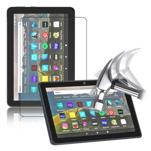 For Fire HD 8 2022 HD 8 Plus Fire HD 8 Kids 10th Tempered Glass Screen Protector - Picture 1 of 9