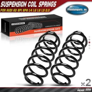 2x Coil Springs Rear Suspension for Audi A3 8P1 8PA Hatchback 2003-2013 RH6596 - Picture 1 of 11