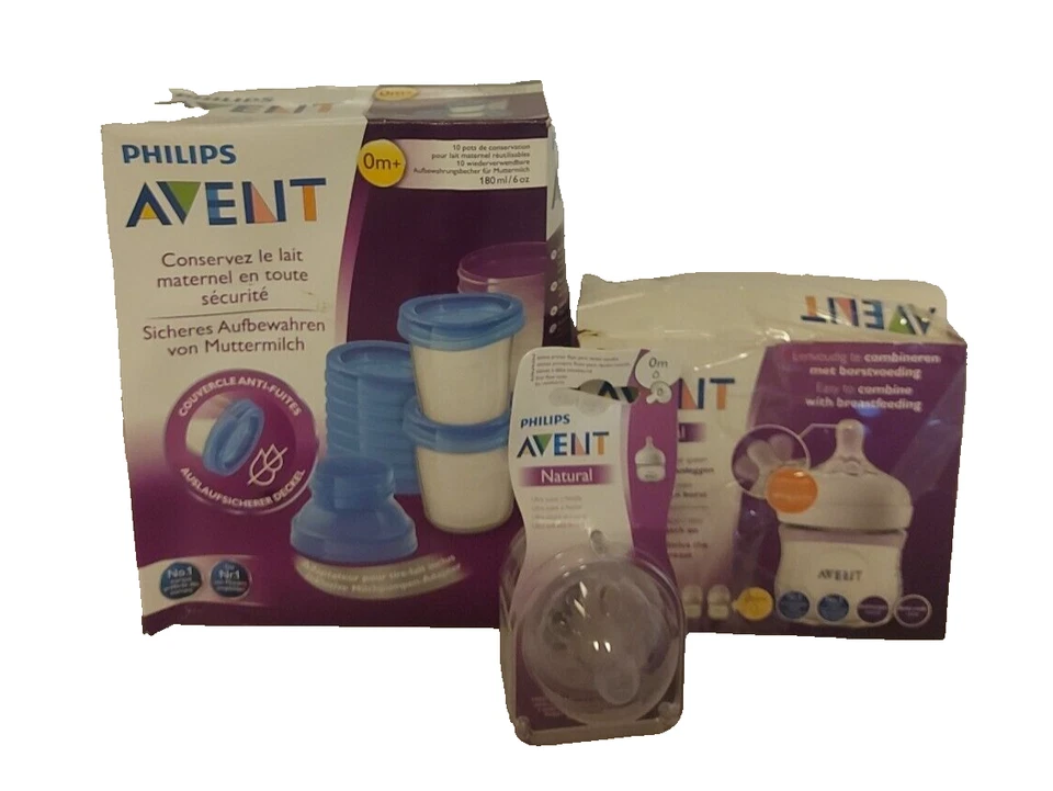 Philips AVENT SCF618/10 Aufbewahrungssystem 180 ml +PHILIPS AVENT Flaschen Natur - Bild 1 von 1