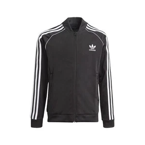 adidas Originals Kids' Adicolor Superstar Track Jacket Medium Black/White - Picture 1 of 7