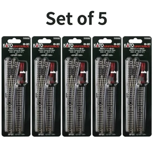 KATO N Gauge Electric Turnout No.4 Right 20-221 Model Train Track 5-Pack Set - Picture 1 of 5