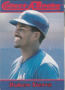 FREE SHIPPING-MINT-1990 CMC Collect-A-Books #7 Ruben Sierra Texas Rangers 