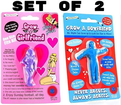 Grow A Girlfriend & Boyfriend - COMBO SET - Funny GaG Joke Novelty - Image 1 of 4