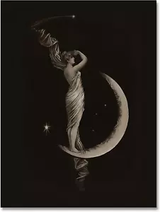 Vintage Witchy Gothic Wall Art Dark Academia Witchy Wall Decor Moody Aesthetic B - Picture 1 of 7