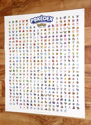 Pokemon Diamant und Perl Pokemon Diamond and Pearl Edition Poster Nintendo 2007 - Bild 1 von 4