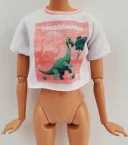 New Veggiesaurus Barbie Doll Fashion Jurassic World Park Dino Crop Top Shirt - Picture 1 of 4
