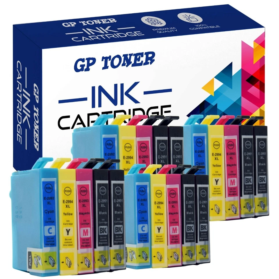 GP TONER 29XL Cartucce d'inchiostro compatibili per EPSON XP255 XP332 XP335 XP342 XP345