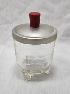 Vintage Mckee Glasbake Egg Coddler Cooker with Red Wooden Knob 1930s - Picture 1 of 7