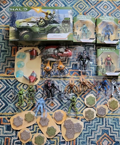 Halo Infinite World of Halo Multi Wave Figure LOT 14 figures 2 Vehicles NEW Cover