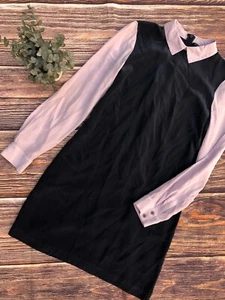 Womens 00 Club Monoco Purple Colorblock Silk Sress - Picture 1 of 5