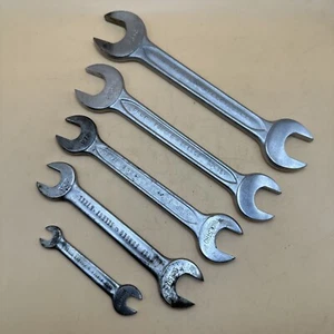 5 Piece Lot - Indestro SAE Double Open Wrenches USA Same Series - Picture 1 of 7