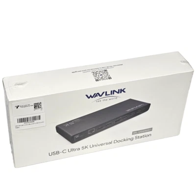 Wavlink WL-UG69DK1 USB-C Ultra 5K Universal Docking Station - Black Sealed - Image 1 of 4