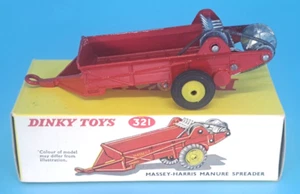 Dinky Toys No.321 - Vintage Massey-Harris Manure Spreader - 1962-1973 - Picture 1 of 12