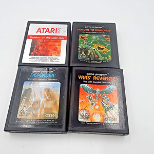 RAIDERS of the LOST ARK Yar's Revenge DEFENDER Demons to DIamonds Atari 2600 